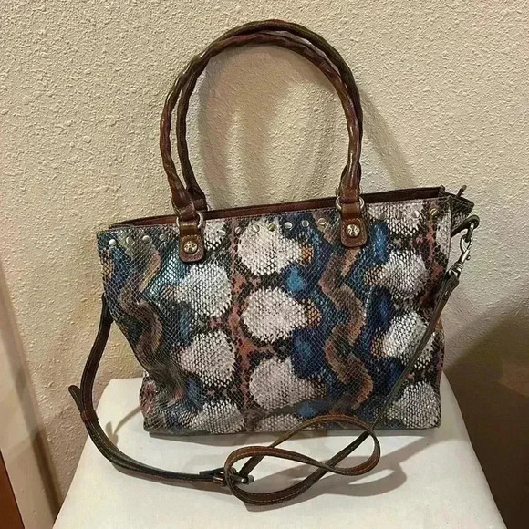 Patricia Nash Zancona tote multi Python - Picture 1 of 11